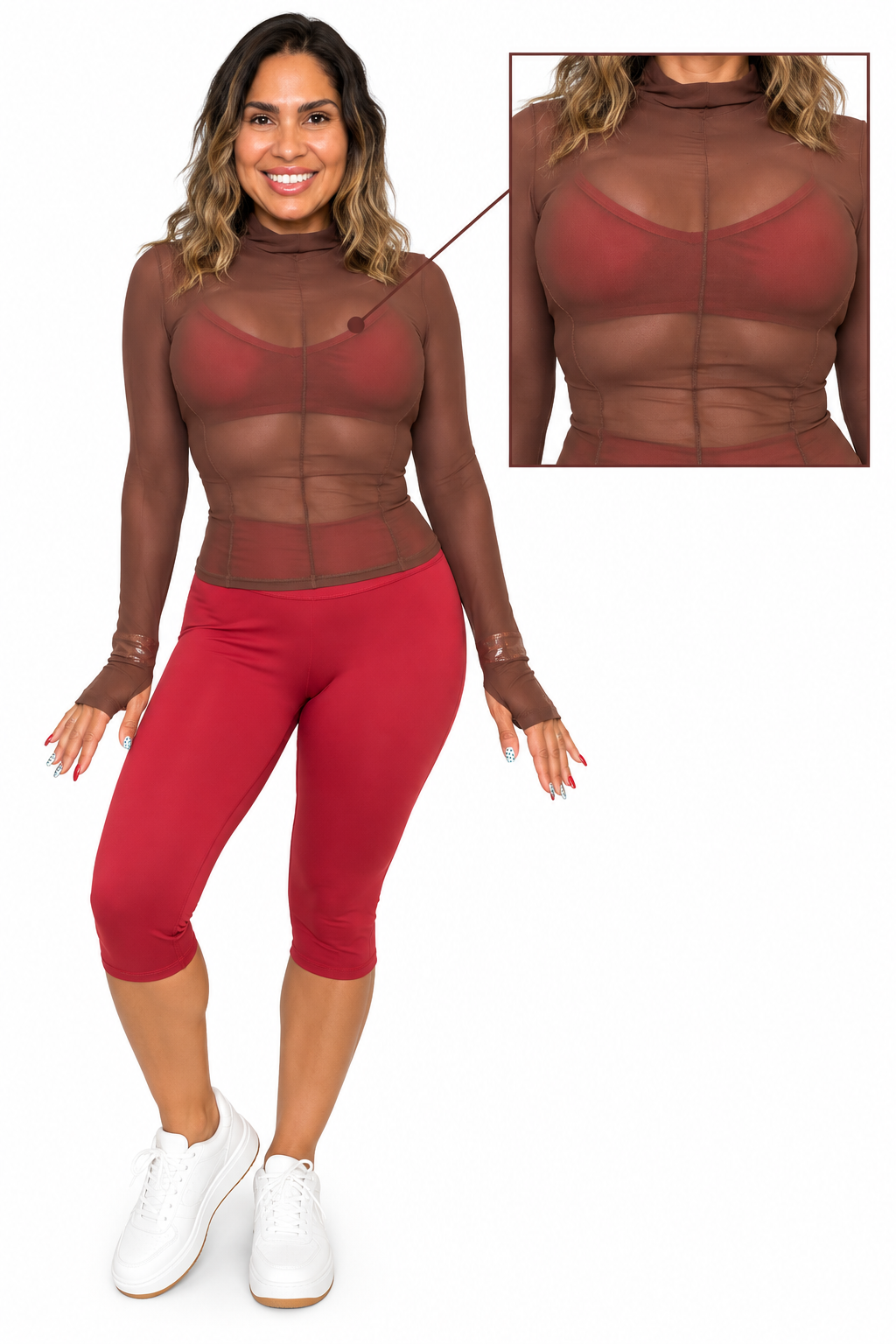 Sobre camisa transparente