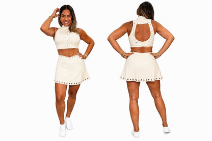 Set Trián Chic Falda High Neck