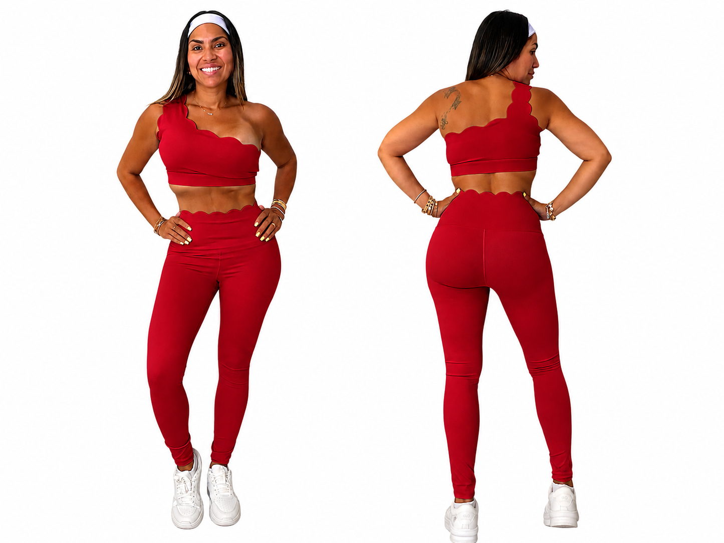 Set leggings asimétrico