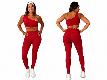 Set leggings asimétrico