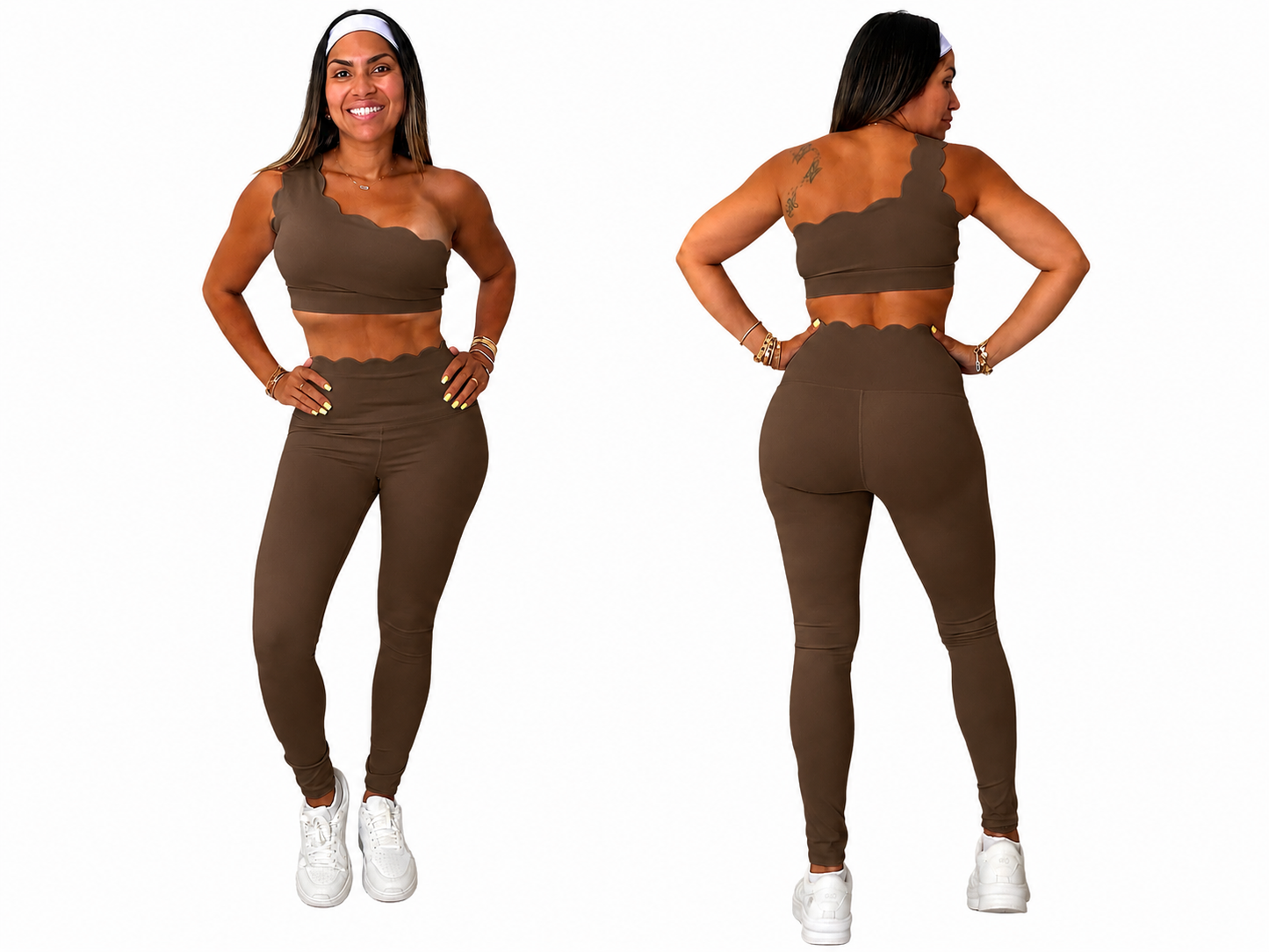 Set leggings asimétrico