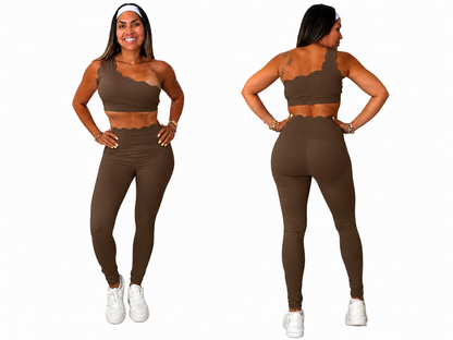 Set leggings asimétrico