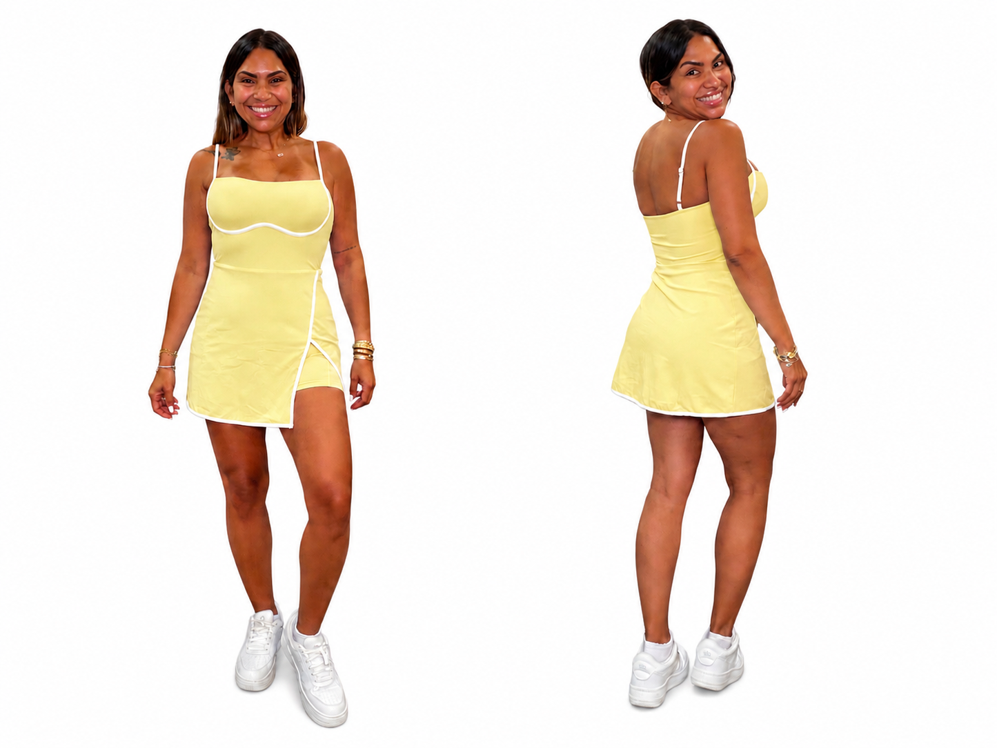 Vestido Silueta con Corte
