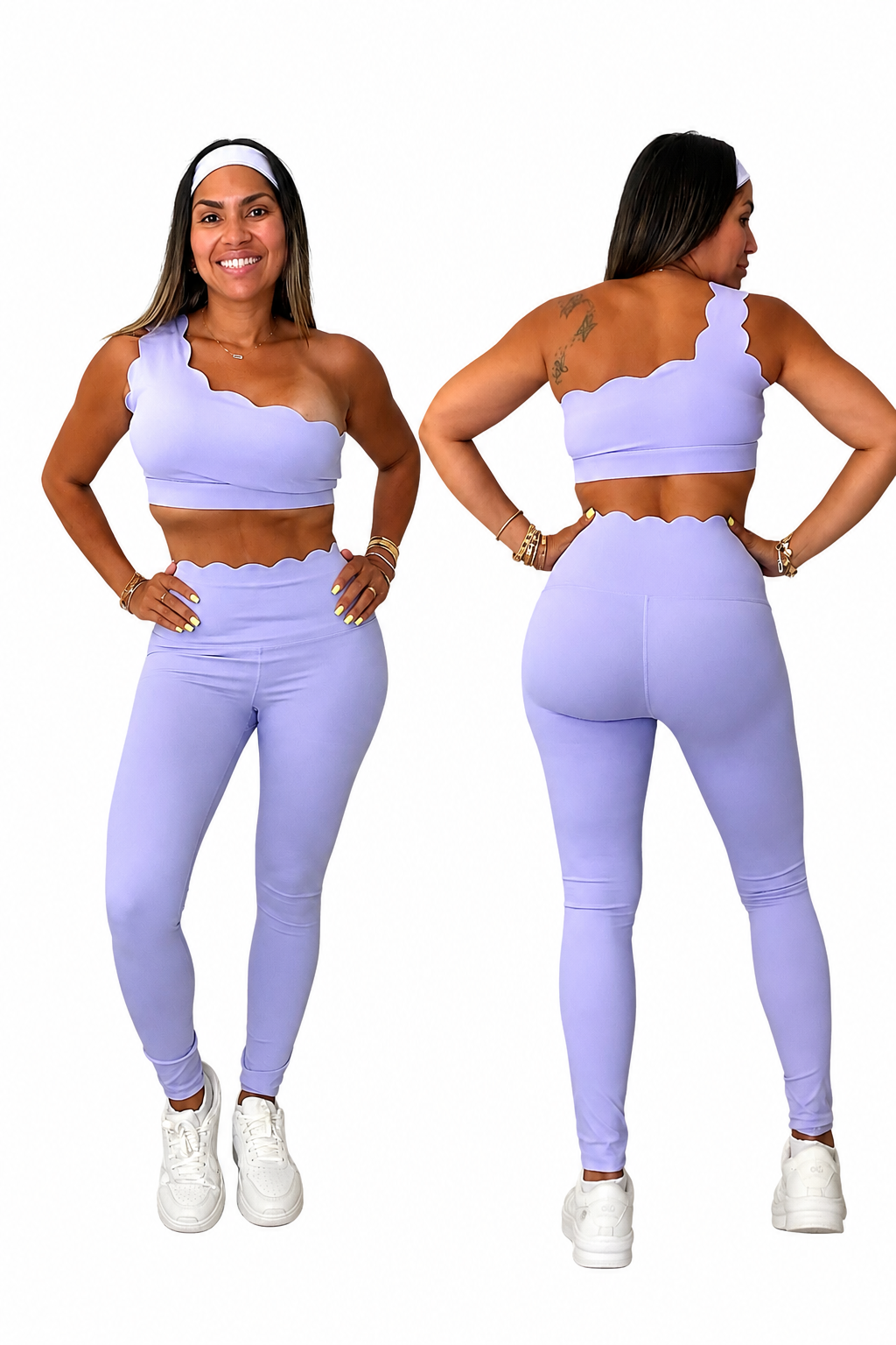 Set leggings asimétrico