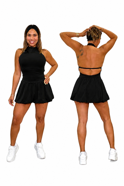 Vestido cuello alto