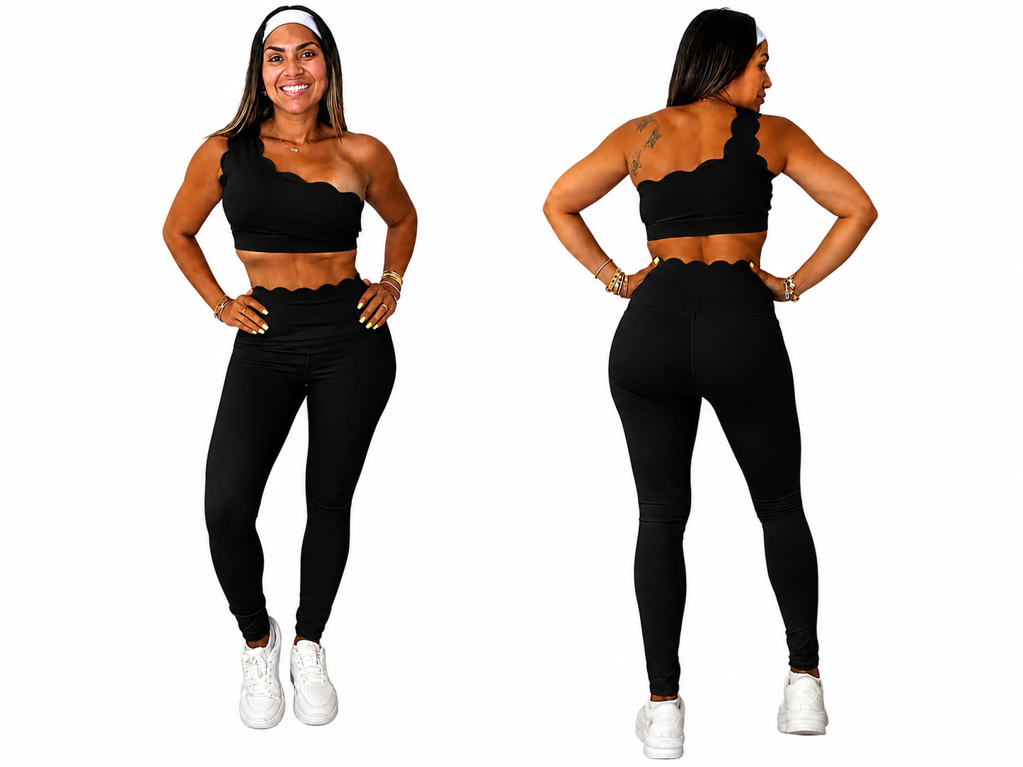 Set leggings asimétrico
