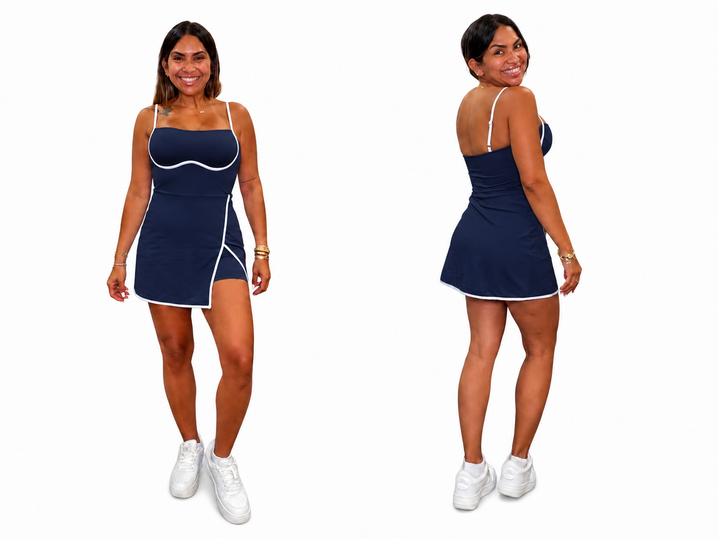 Vestido Silueta con Corte