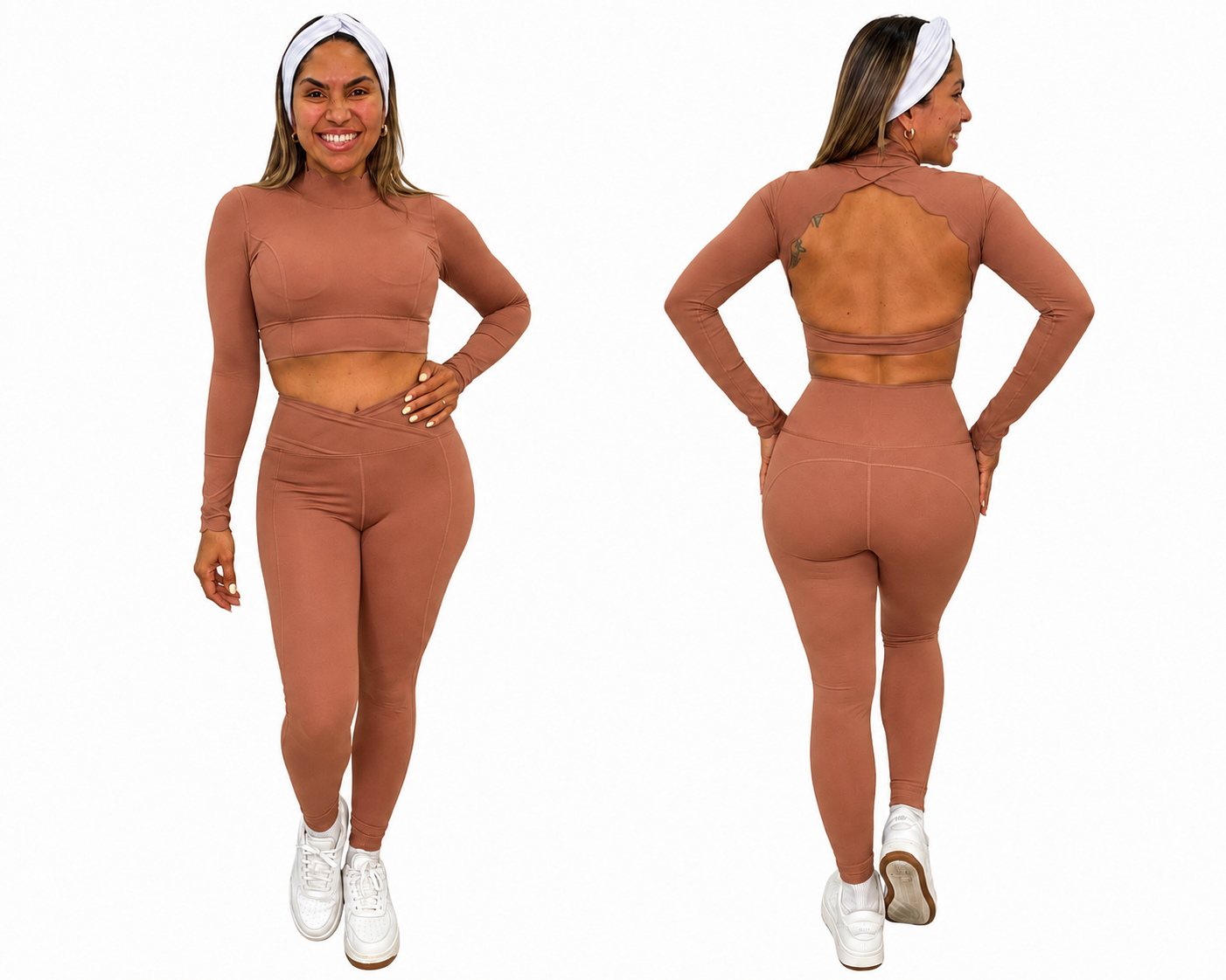 Set Legging Onde Cuello Alto Long