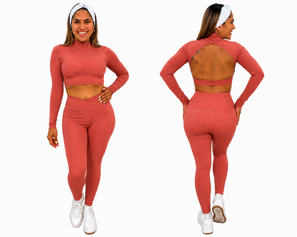 Set Legging Onde Cuello Alto Long