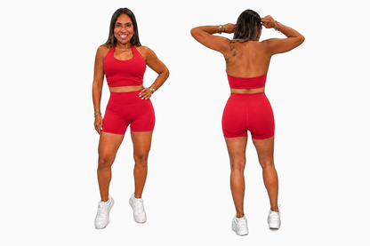 Set Halter Open Back