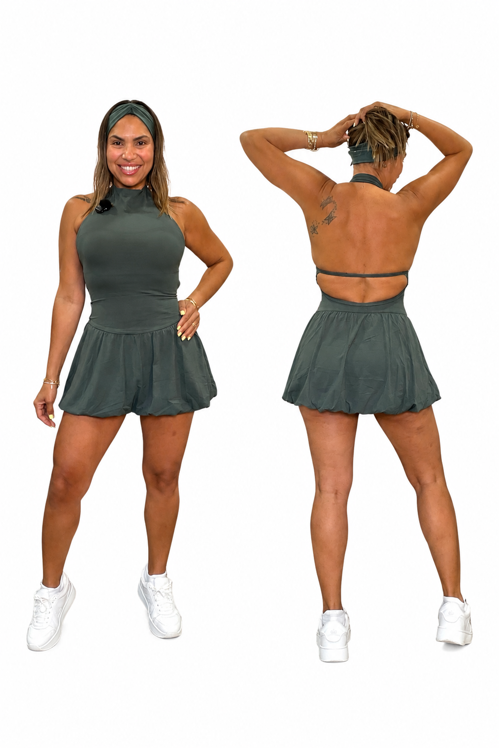 Vestido cuello alto