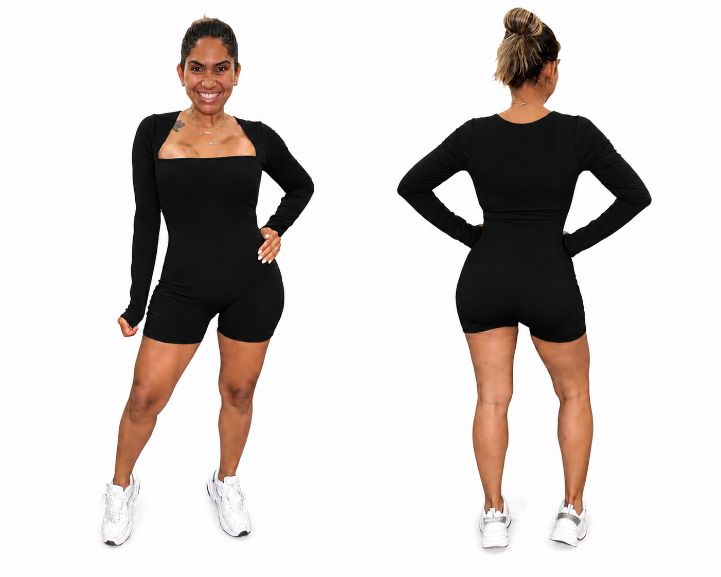 Enterizo Short Manga Larga