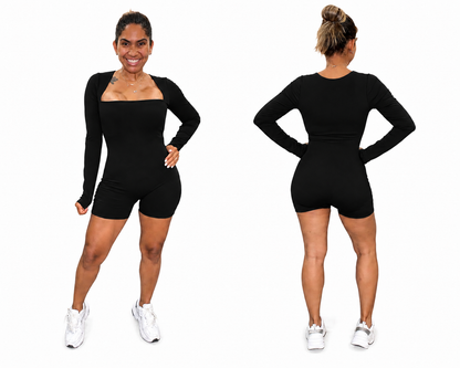 Enterizo Short Manga Larga