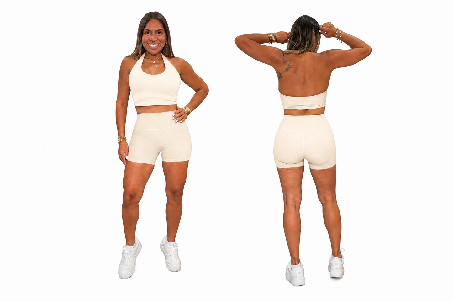 Set Halter Open Back