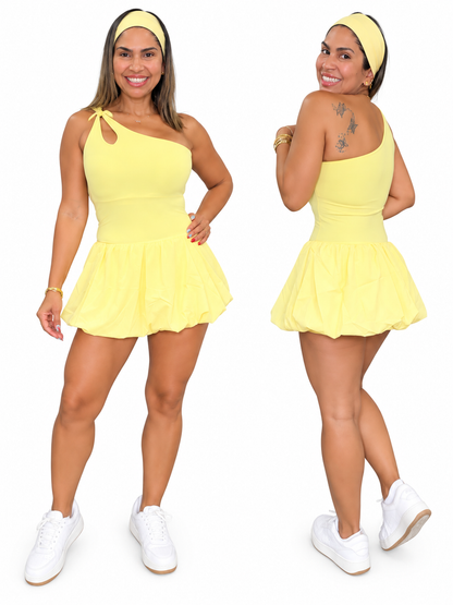 Vestido asimétrico nube