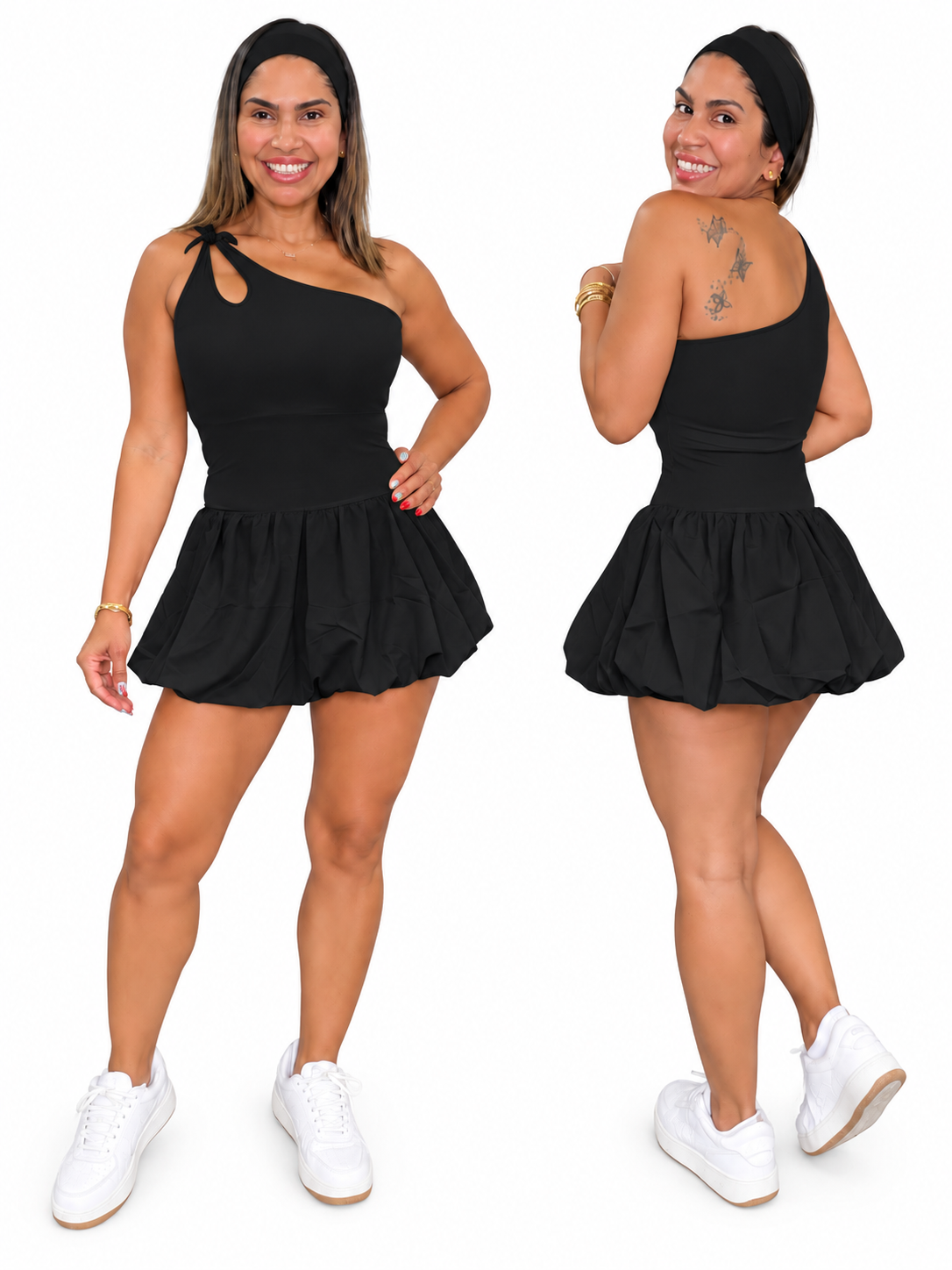 Vestido asimétrico nube